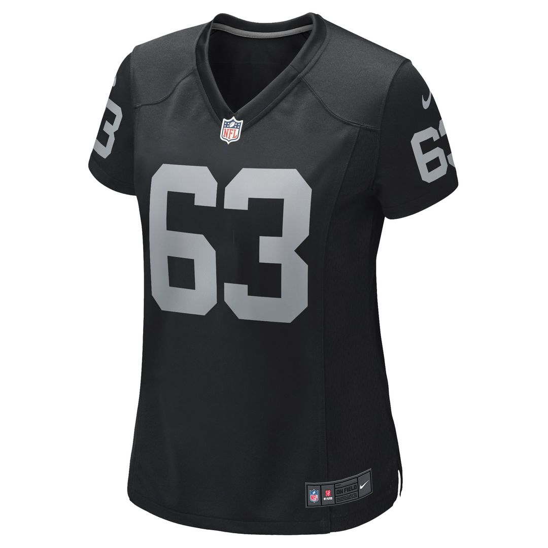Women's Nike Las Vegas Raiders Gene Upshaw Black Game Retired Player NFL Jersey