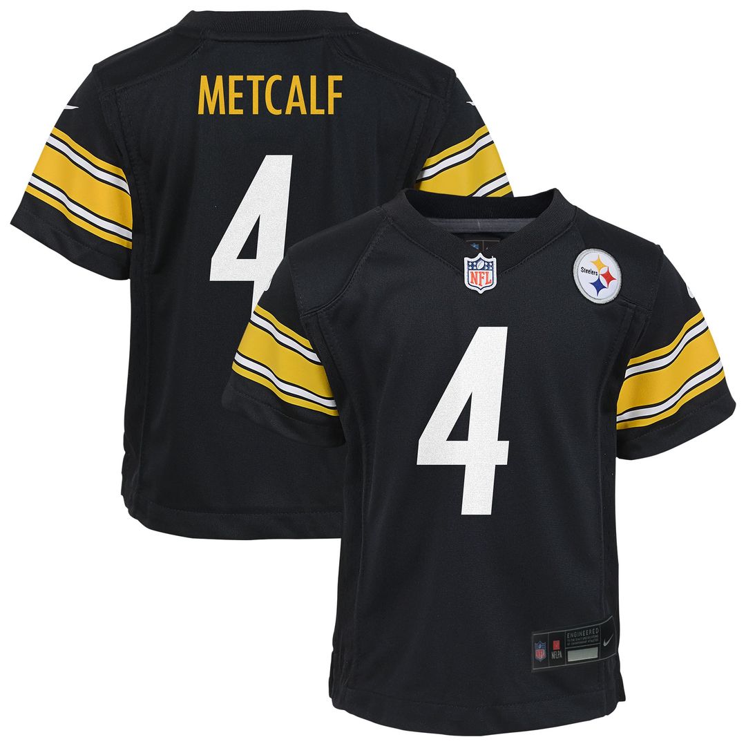 Preschool Nike Pittsburgh Steelers D.K. Metcalf Black Team Game NFL Jersey