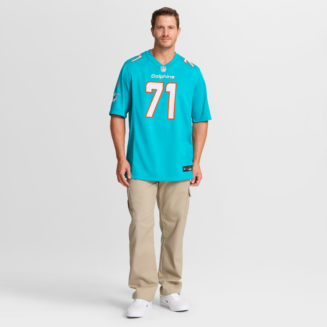 Men's Nike Miami Dolphins Kion Smith Aqua Game NFL Jersey