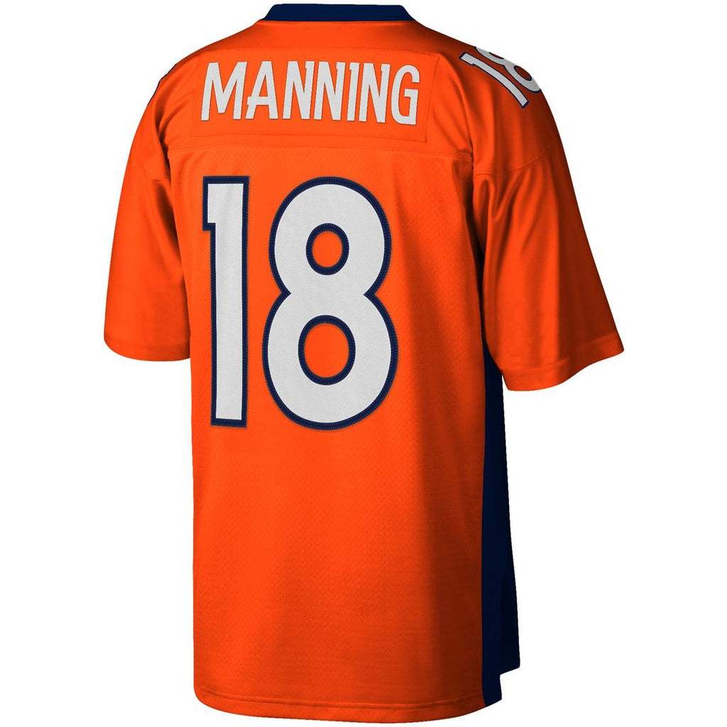 Men's Big & Tall Mitchell & Ness Denver Broncos Peyton Manning Orange 2015 Retired Player Replica NFL Jersey