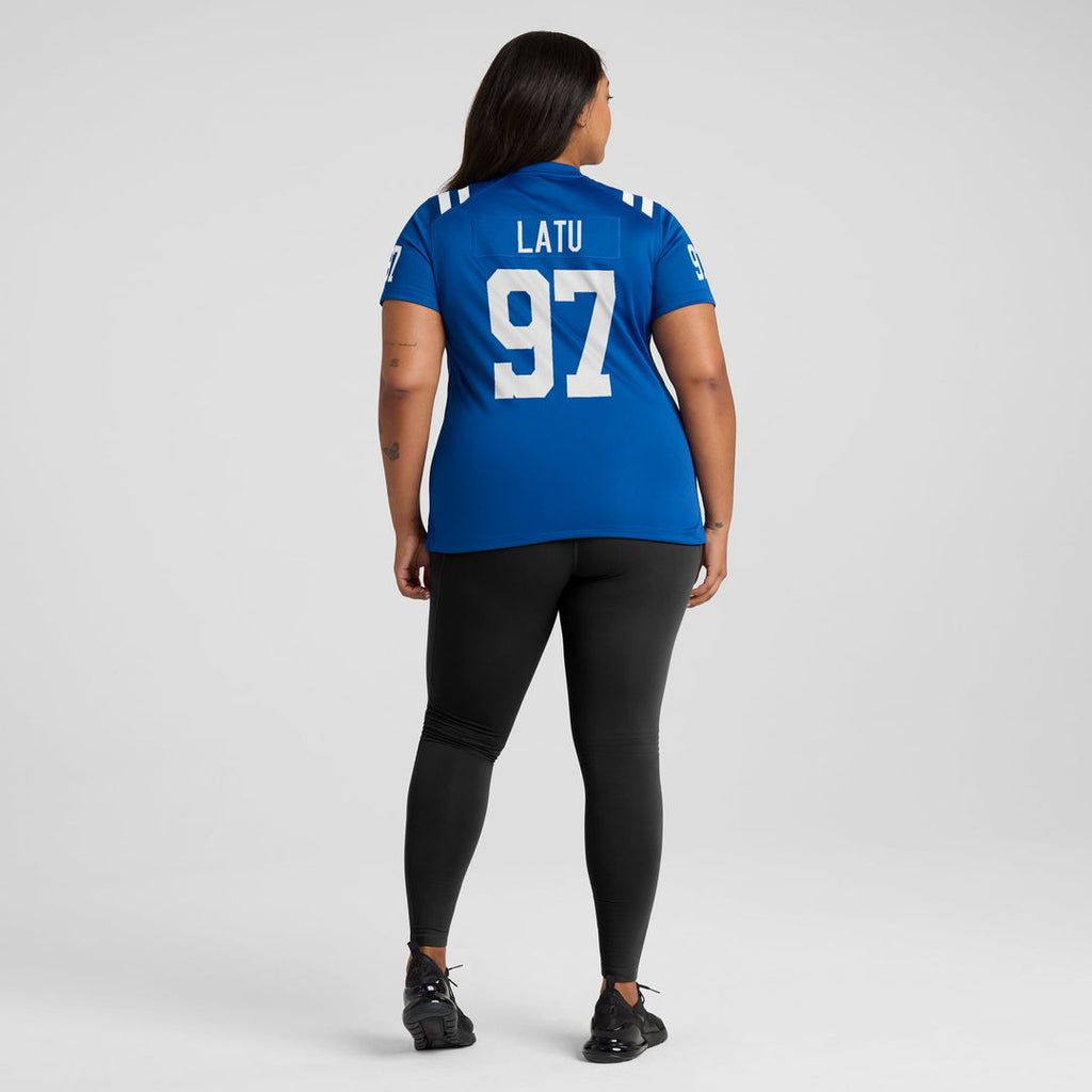 Women's Nike Indianapolis Colts Laiatu Latu Royal Game NFL Jersey