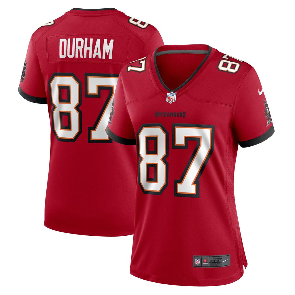 Women's Nike Tampa Bay Buccaneers Payne Durham Red Game NFL Jersey