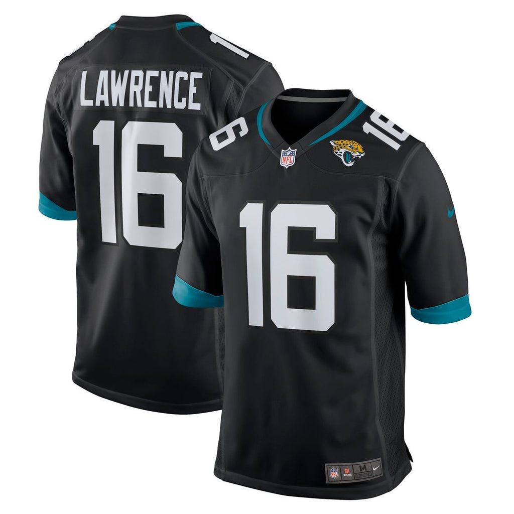 Men's Nike Jacksonville Jaguars Trevor Lawrence Black Alternate Game NFL Jersey