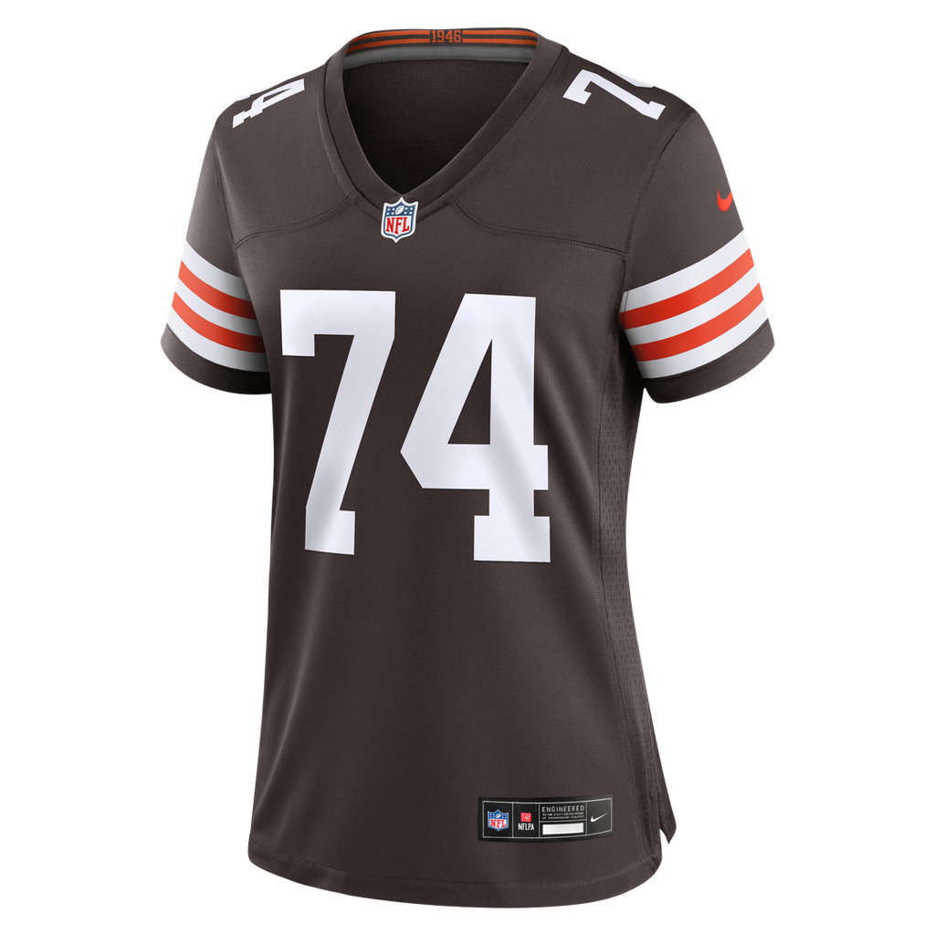 Women's Nike Cleveland Browns Elgton Jenkins Brown Team Game NFL Jersey