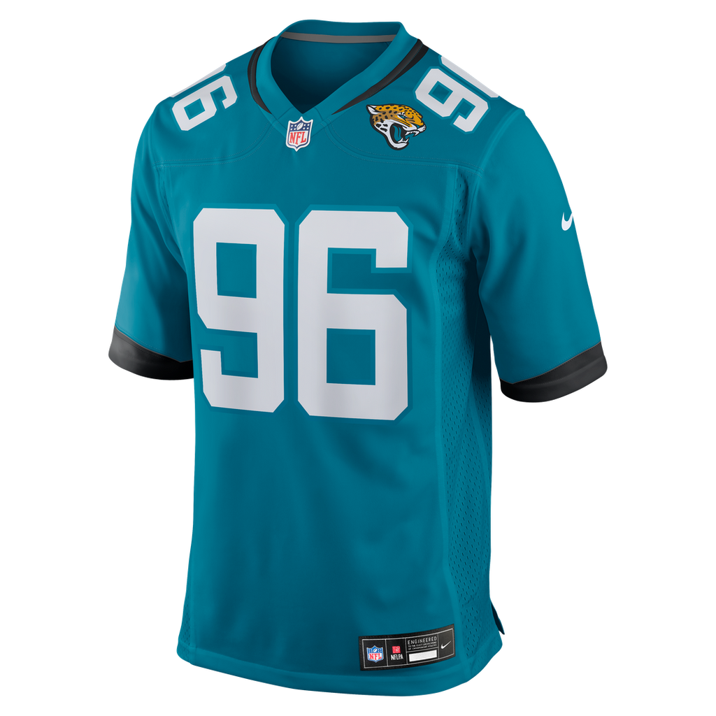 Men's Nike Jacksonville Jaguars Adam Gotsis Teal Game NFL Jersey
