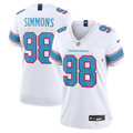 Women's Nike Tennessee Titans Jeffery Simmons White Game NFL Jersey