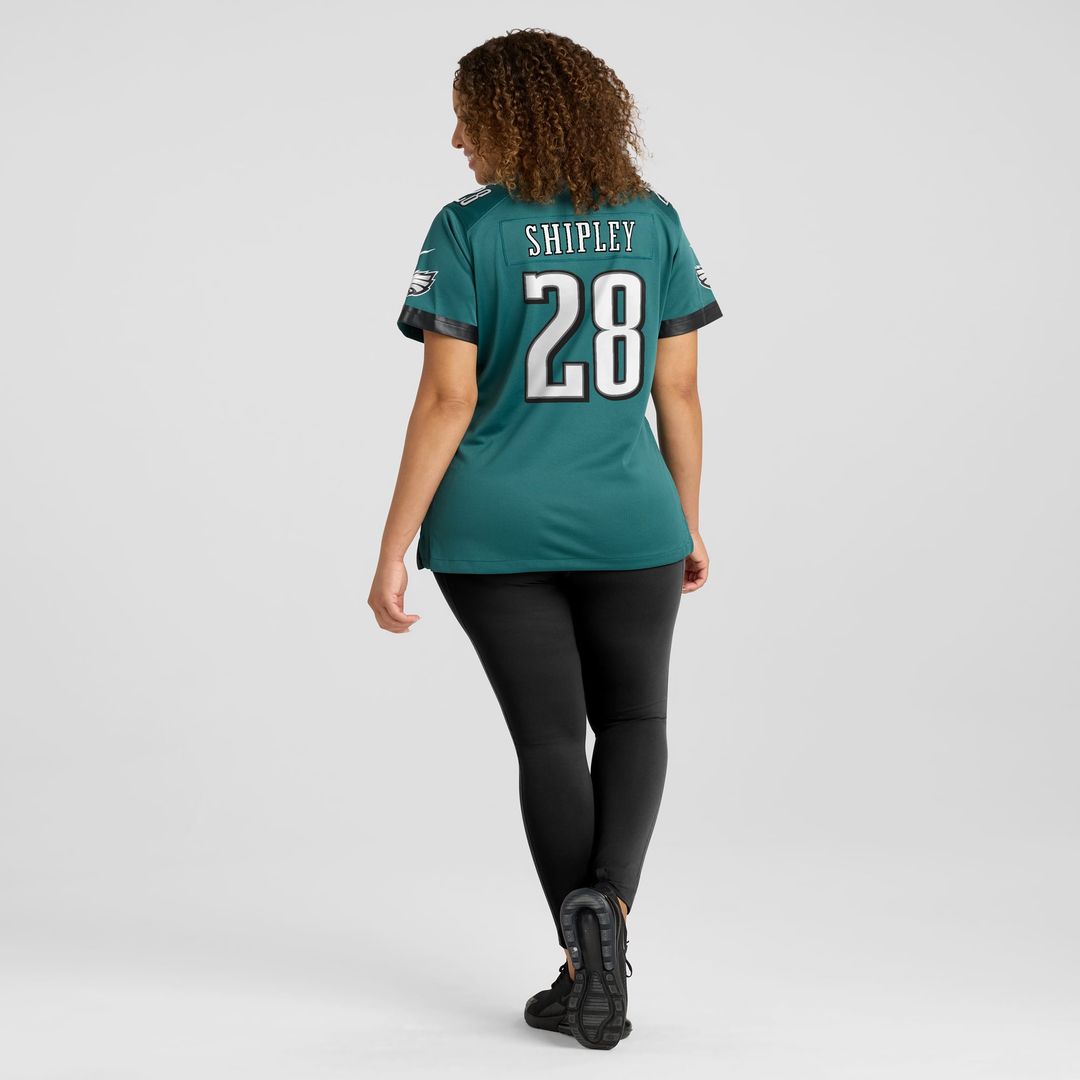 Women's Nike Philadelphia Eagles Will Shipley Midnight Green Team Game NFL Jersey