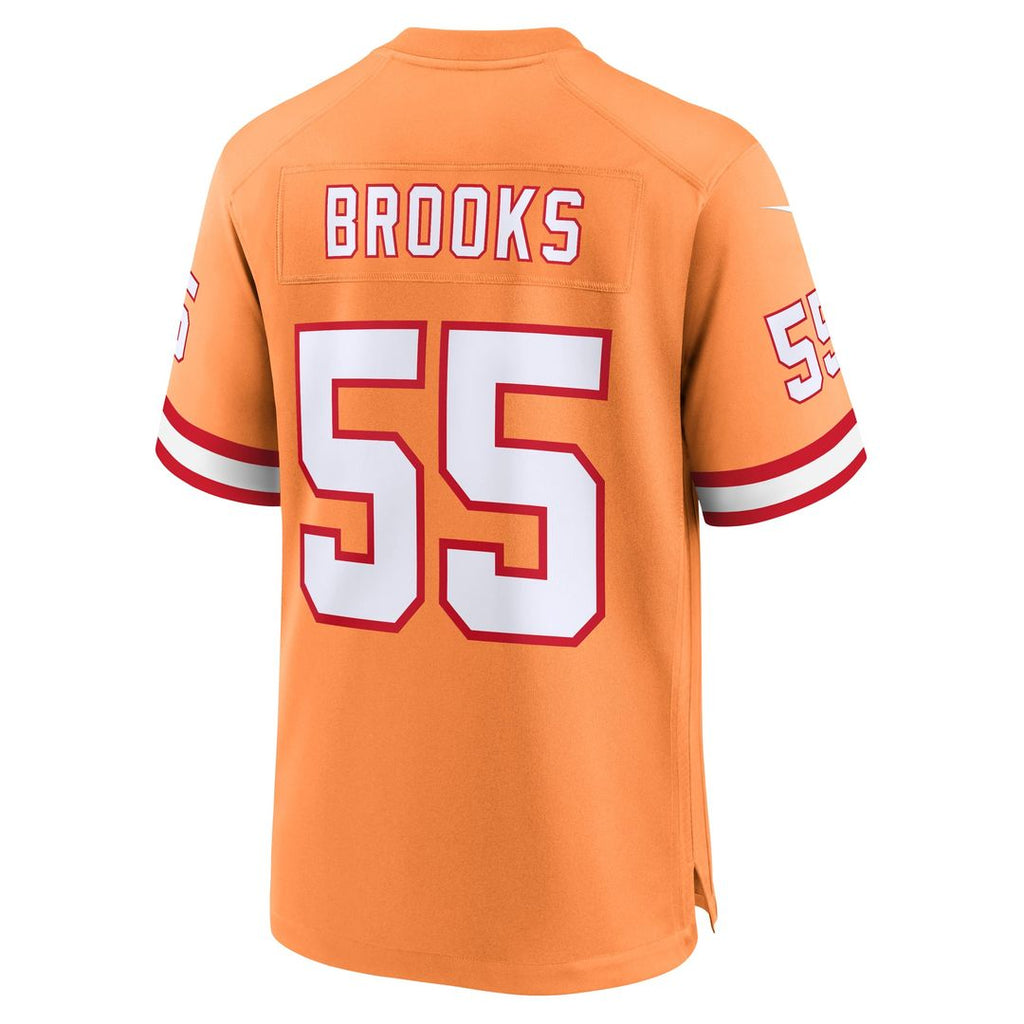 Men's Nike Tampa Bay Buccaneers Derrick Brooks Orange Throwback Game NFL Jersey
