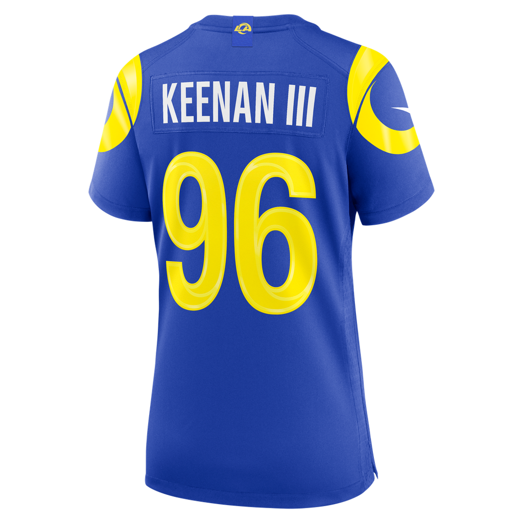 Women's Nike Los Angeles Rams Tim Keenan III Royal Team Game NFL Jersey