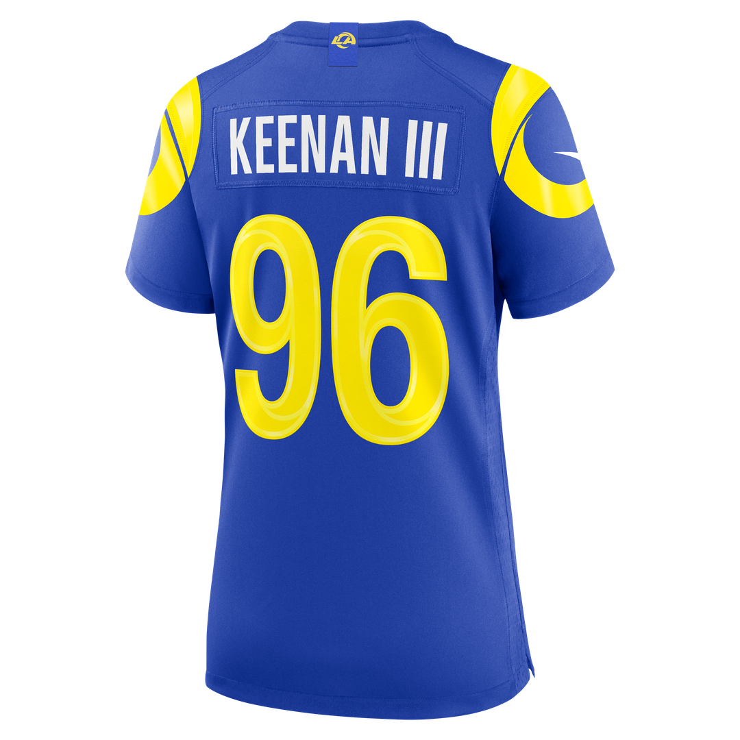 Women's Nike Los Angeles Rams Tim Keenan III Royal Team Game NFL Jersey