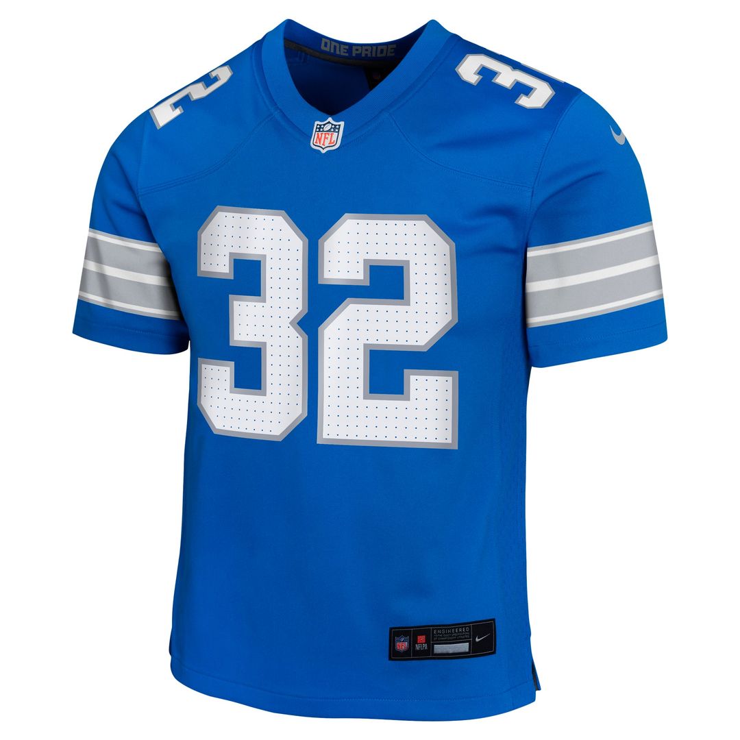 Youth Nike Detroit Lions Brian Branch Blue Game NFL Jersey