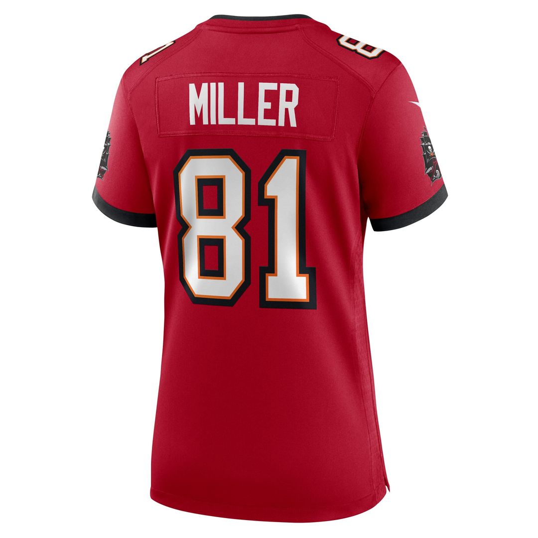 Women's Nike Tampa Bay Buccaneers Ryan Miller Red Team Game NFL Jersey