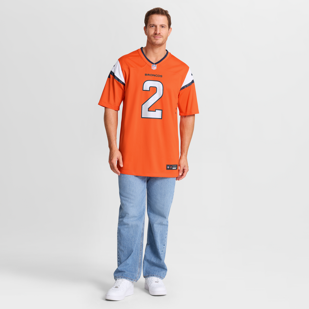 Men's Nike Denver Broncos Patrick Surtain II Orange Team Game NFL Jersey