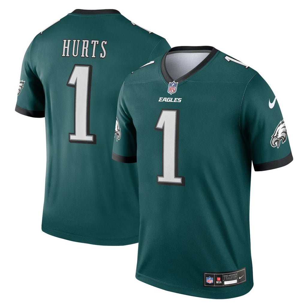 Men's Nike Philadelphia Eagles Jalen Hurts Green Legend Player NFL Performance Top