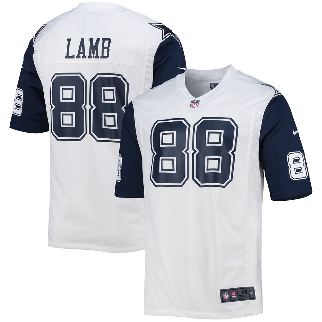 Men's Nike Dallas Cowboys CeeDee Lamb White Alternate Game Team NFL Jersey