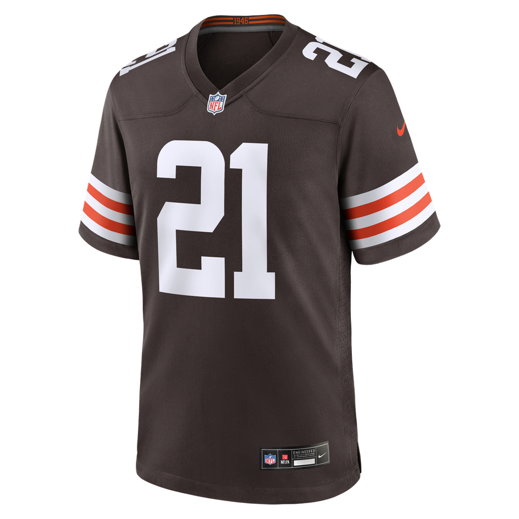 Men's Nike Cleveland Browns Denzel Ward Brown Player Game NFL Jersey