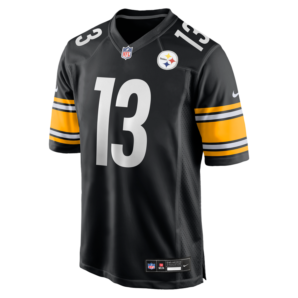 Men's Nike Pittsburgh Steelers Rico Dowdle Black Game NFL Jersey