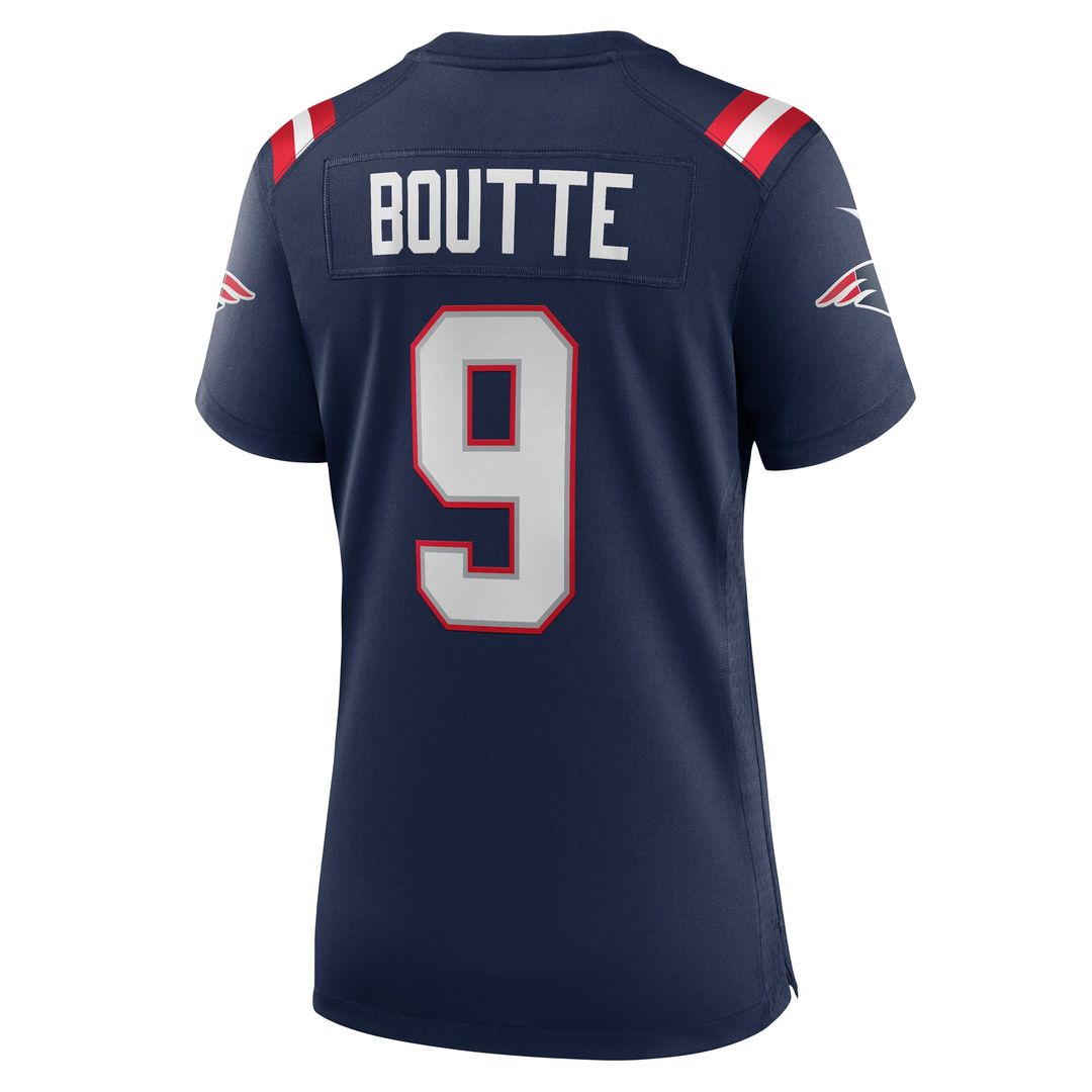 Women's Nike New England Patriots Kayshon Boutte Navy Game NFL Jersey