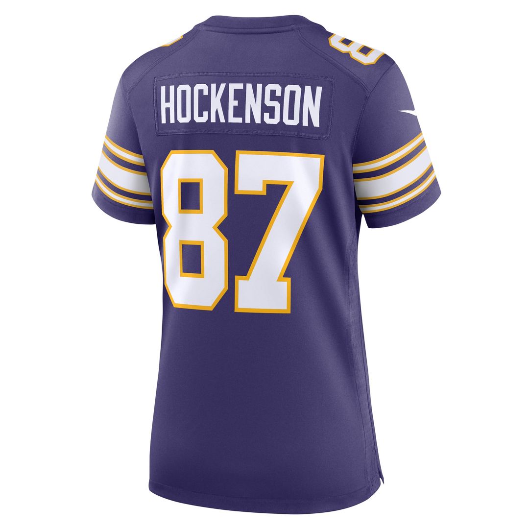 Women's Nike Minnesota Vikings T.J. Hockenson Purple Player NFL Jersey