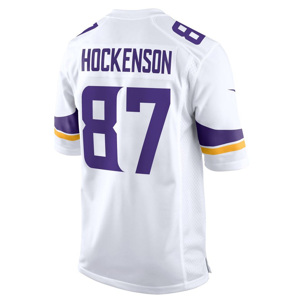 Men's Nike Minnesota Vikings T.J. Hockenson White Game Player NFL Jersey
