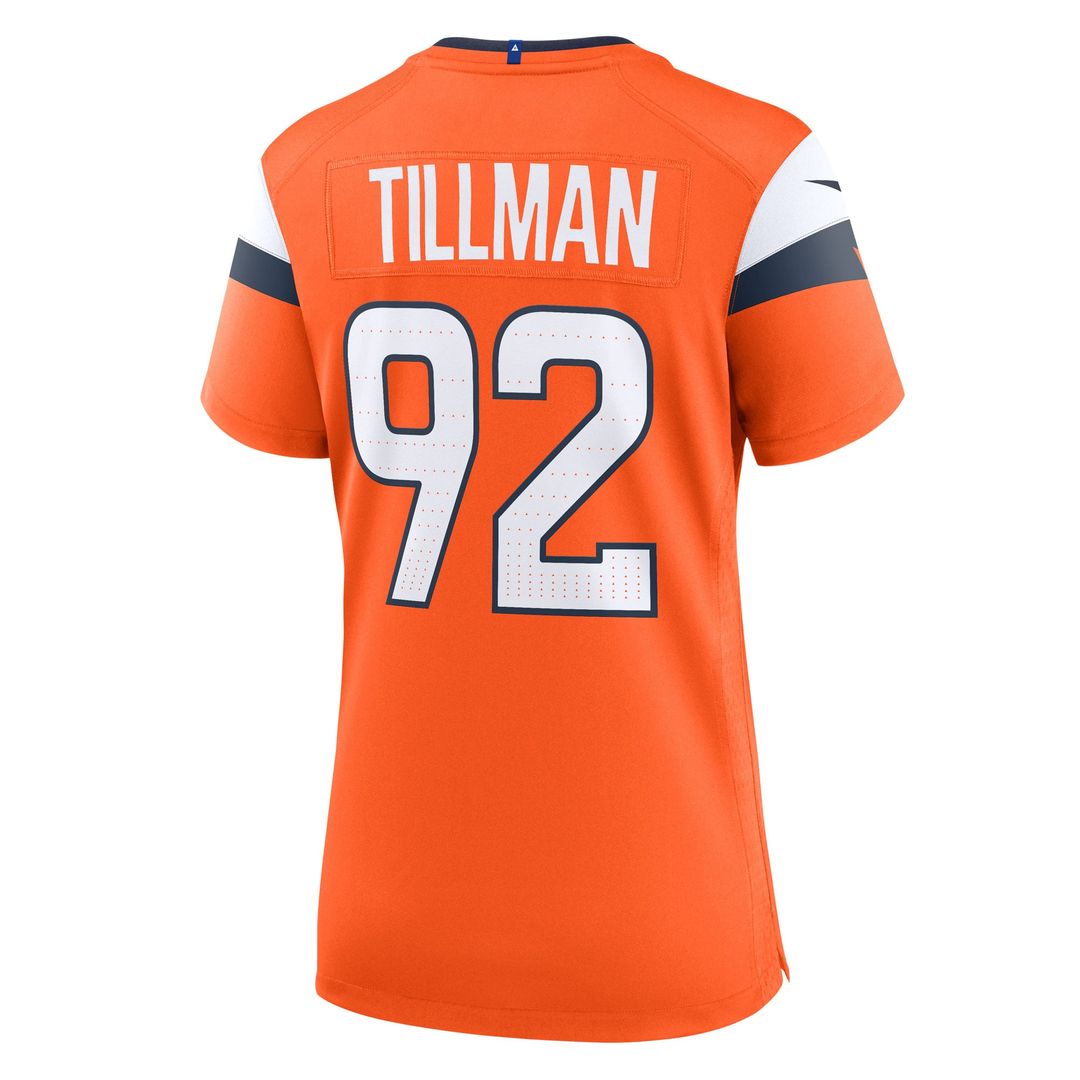 Women's Nike Denver Broncos Dondrea Tillman Orange Team Game NFL Jersey