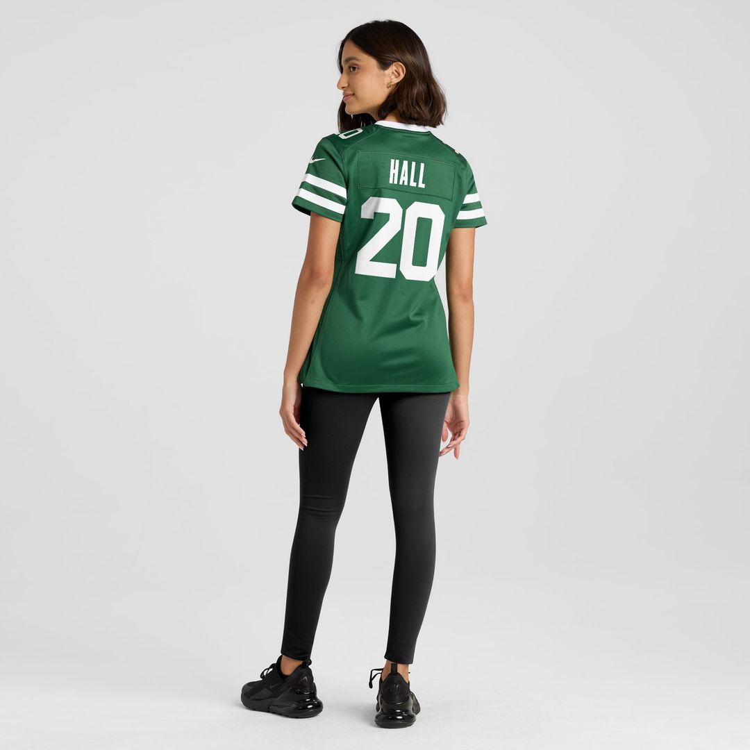 Women's Nike New York Jets Breece Hall Legacy Green Game NFL Jersey