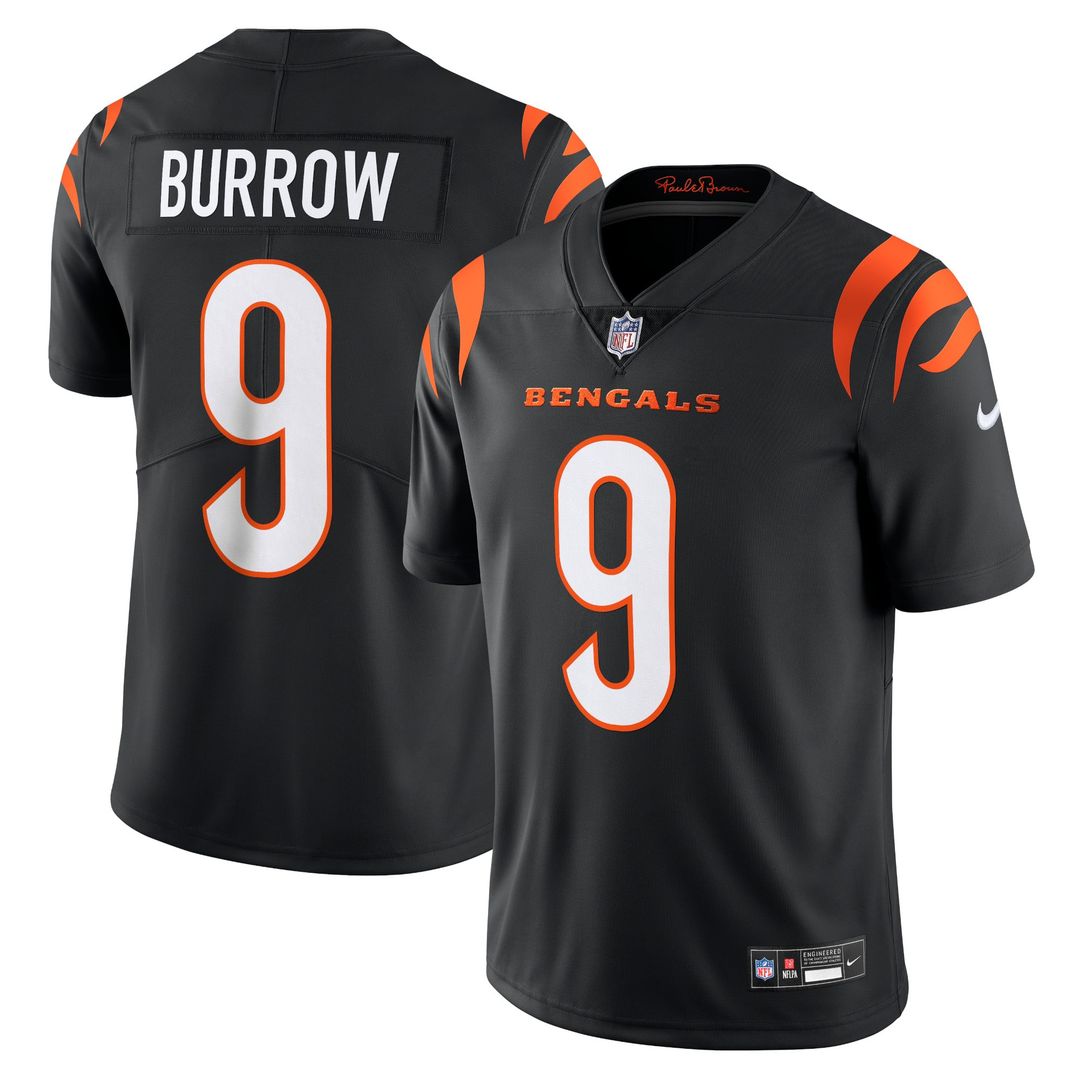 Men's Nike Cincinnati Bengals Joe Burrow Black Vapor Untouchable Limited NFL Jersey