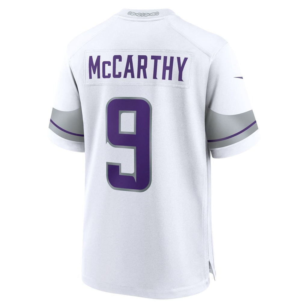 Youth Nike Minnesota Vikings J.J. McCarthy White Game NFL Jersey