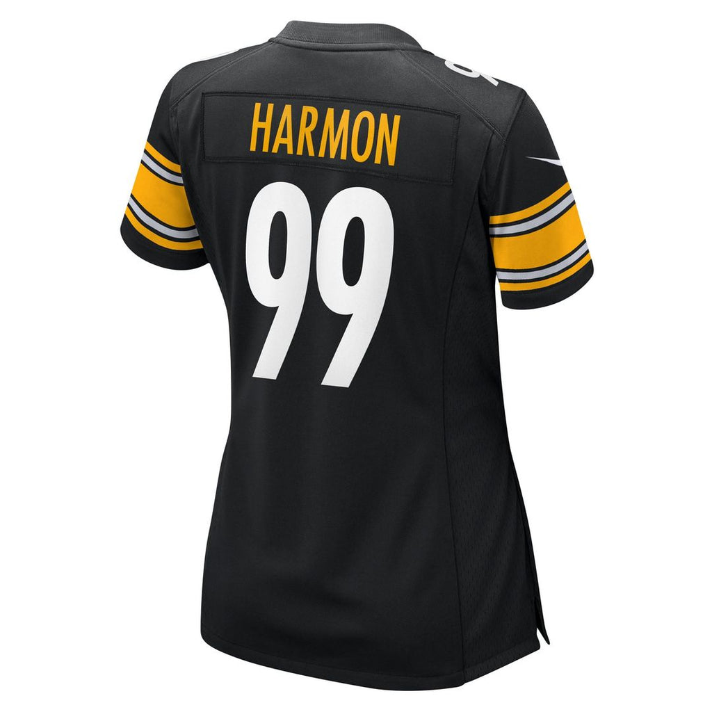 Women's Nike Pittsburgh Steelers Derrick Harmon Black Team Game NFL Jersey