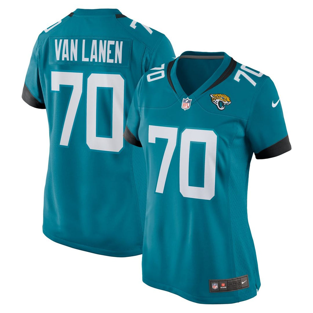Women's Nike Jacksonville Jaguars Cole Van Lanen Teal Game Player NFL Jersey