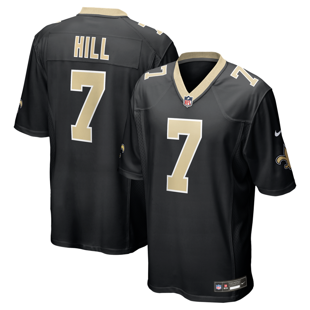 Men's Nike New Orleans Saints Taysom Hill Black Game NFL Jersey