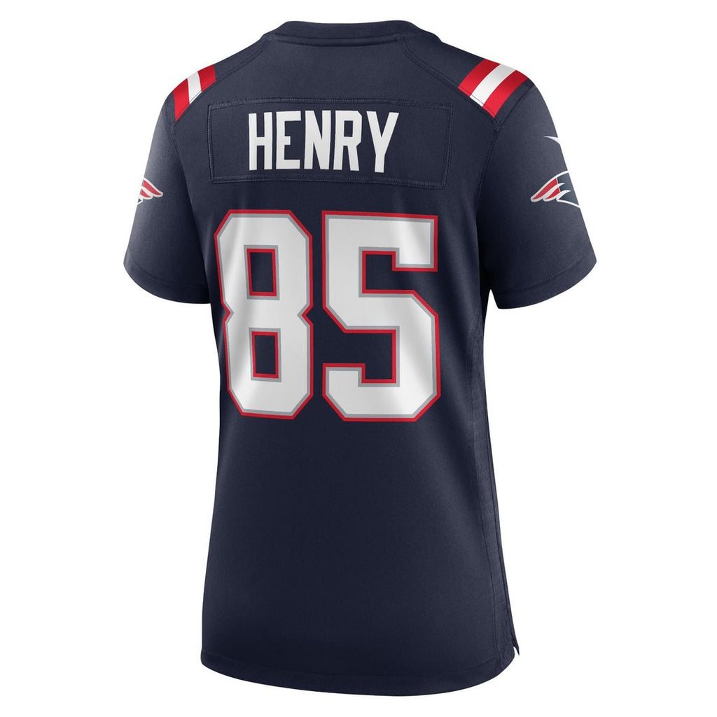 Women's Nike New England Patriots Hunter Henry Red Team Game NFL Jersey