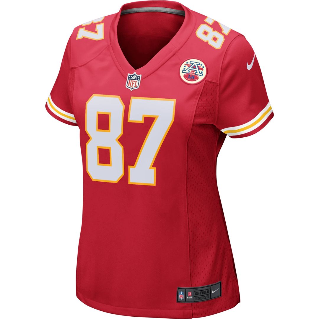 Women's Nike Kansas City Chiefs Travis Kelce Red Game NFL Jersey