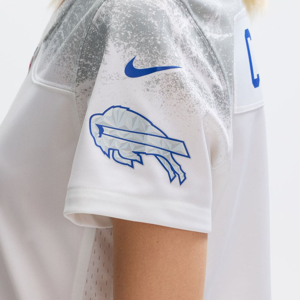 Women's Nike Buffalo Bills Keon Coleman White 2025 Rivalries Collection Game NFL Jersey