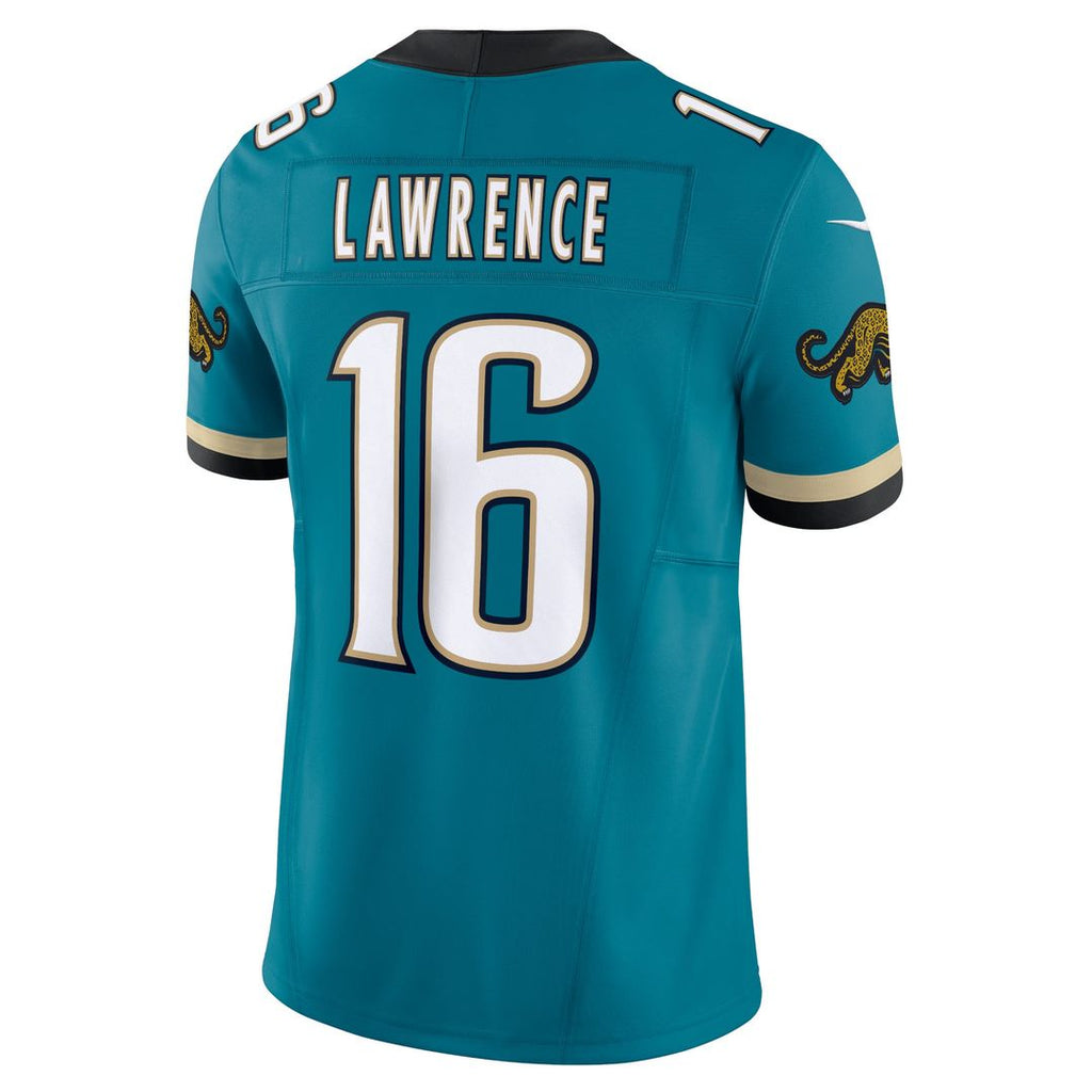 Men's Nike Jacksonville Jaguars Trevor Lawrence Teal Prowler Throwback Vapor F.U.S.E. Limited NFL Jersey