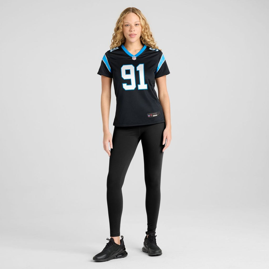 Women's Nike Carolina Panthers Patrick Jones II Black Team Game NFL Jersey