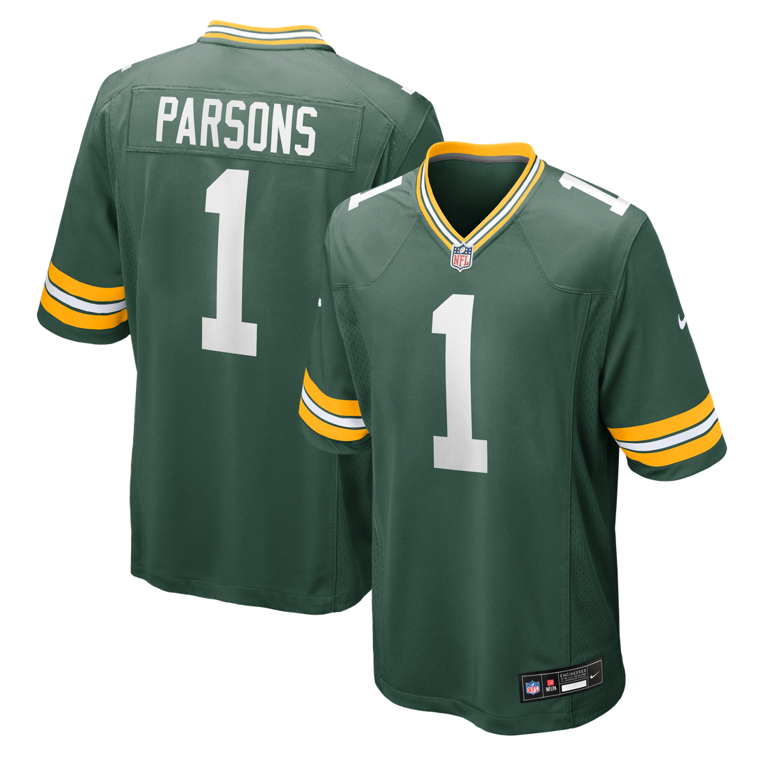 Men's Nike Green Bay Packers Micah Parsons Green Game Player NFL Jersey