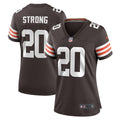 Women's Nike Cleveland Browns Pierre Strong Jr. Brown Team Game NFL Jersey