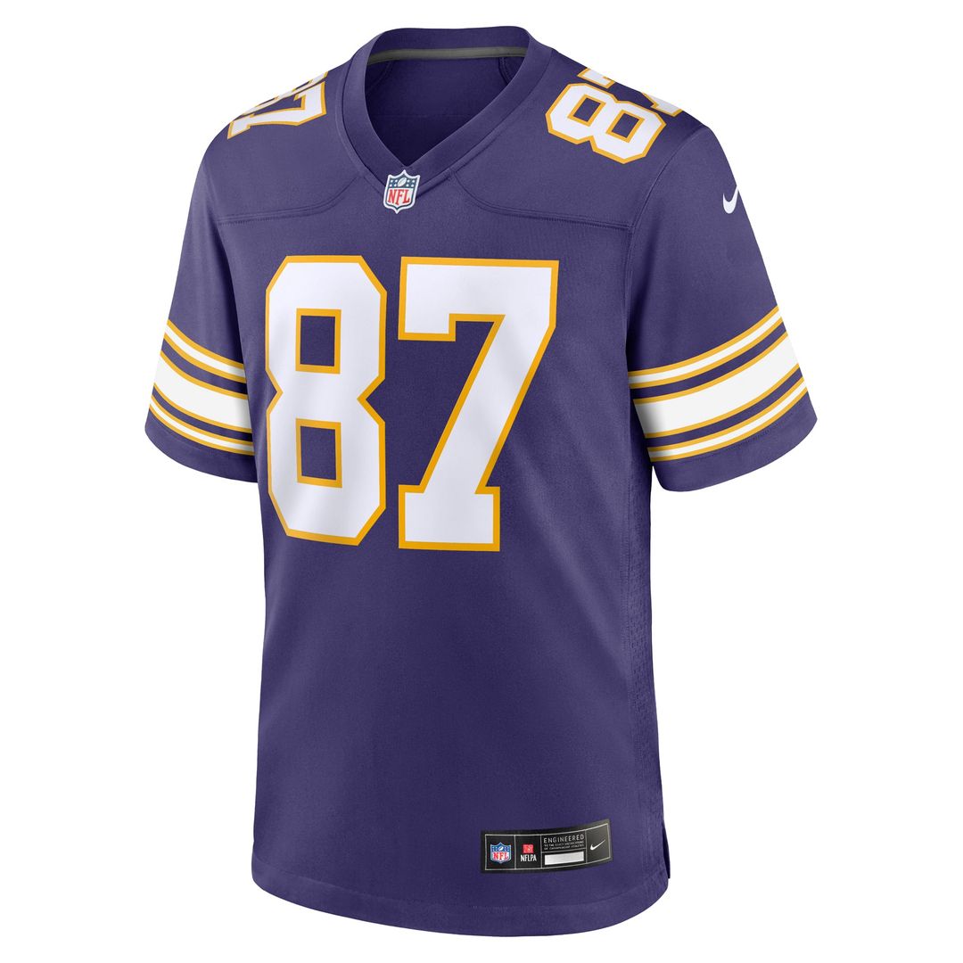 Men's Nike Minnesota Vikings T.J. Hockenson Purple Classic Player Game NFL Jersey
