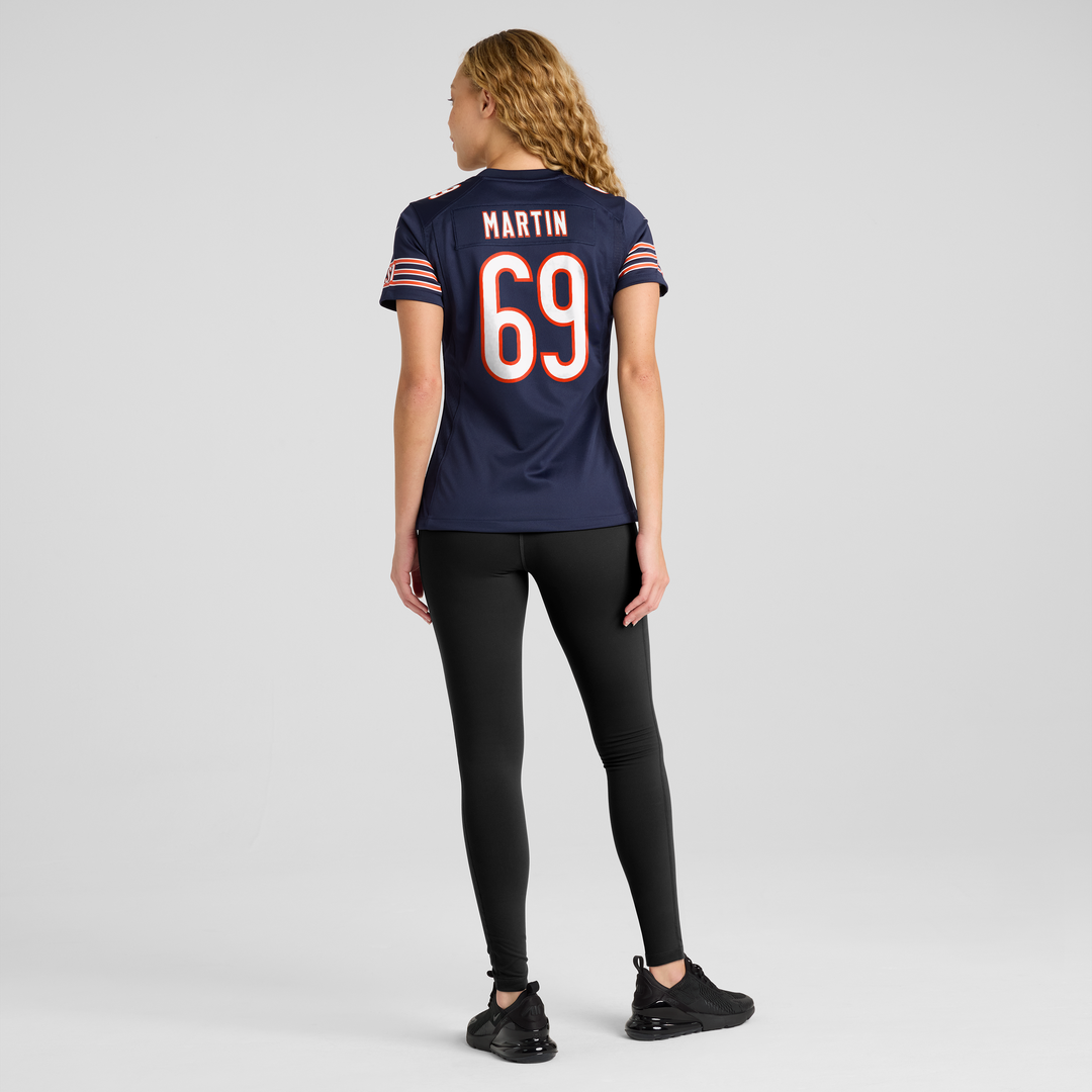 Women's Nike Chicago Bears Jeremiah Martin Navy Team Game NFL Jersey