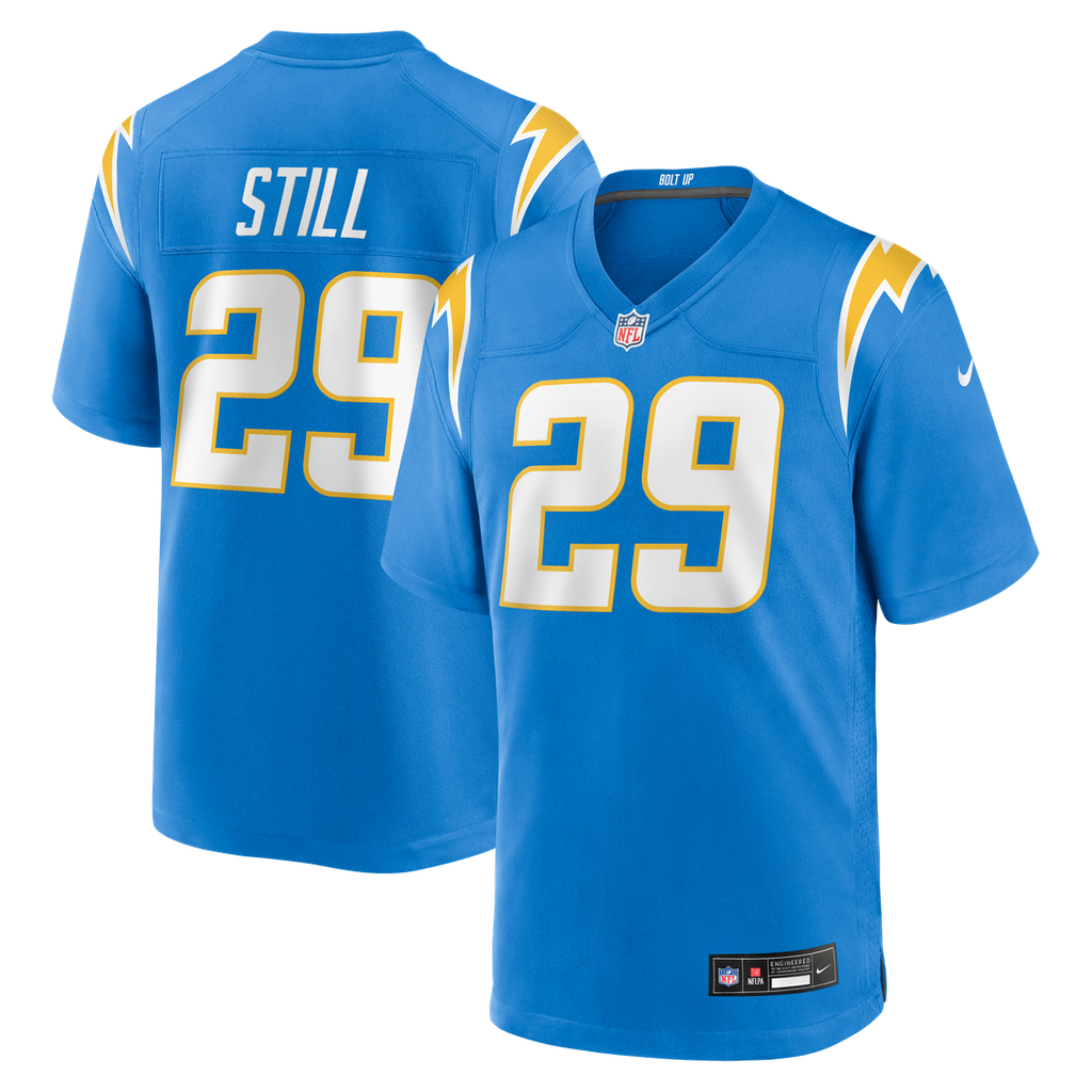 Men's Nike Los Angeles Chargers Tarheeb Still Powder Blue Team Game NFL Jersey
