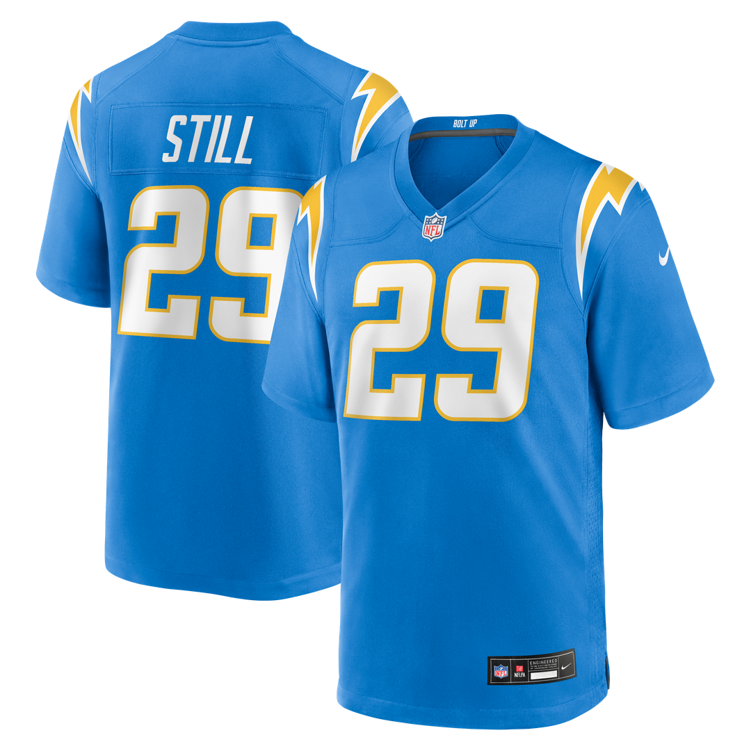 Men's Nike Los Angeles Chargers Tarheeb Still Powder Blue Team Game NFL Jersey