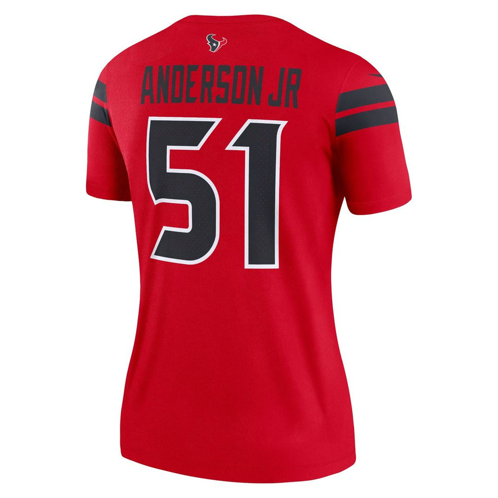 Women's Nike Houston Texans Will Anderson Jr. Red Alternate Legend Player NFL Performance Top