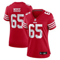 Women's Nike San Francisco 49ers Drew Moss Scarlet Team Game NFL Jersey