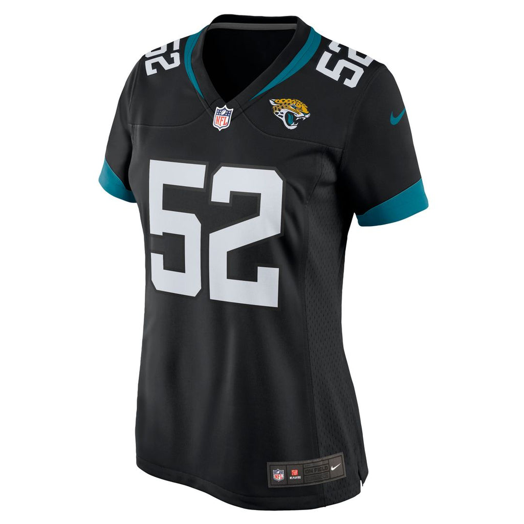Women's Nike Jacksonville Jaguars DaVon Hamilton Teal Game NFL Jersey