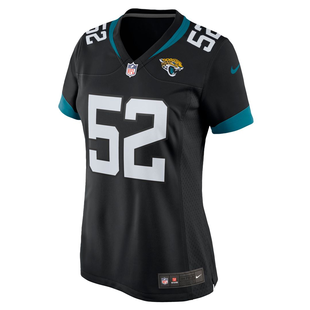 Women's Nike Jacksonville Jaguars DaVon Hamilton Teal Game NFL Jersey
