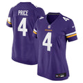 Women's Nike Minnesota Vikings Myles Price Purple Team Game NFL Jersey