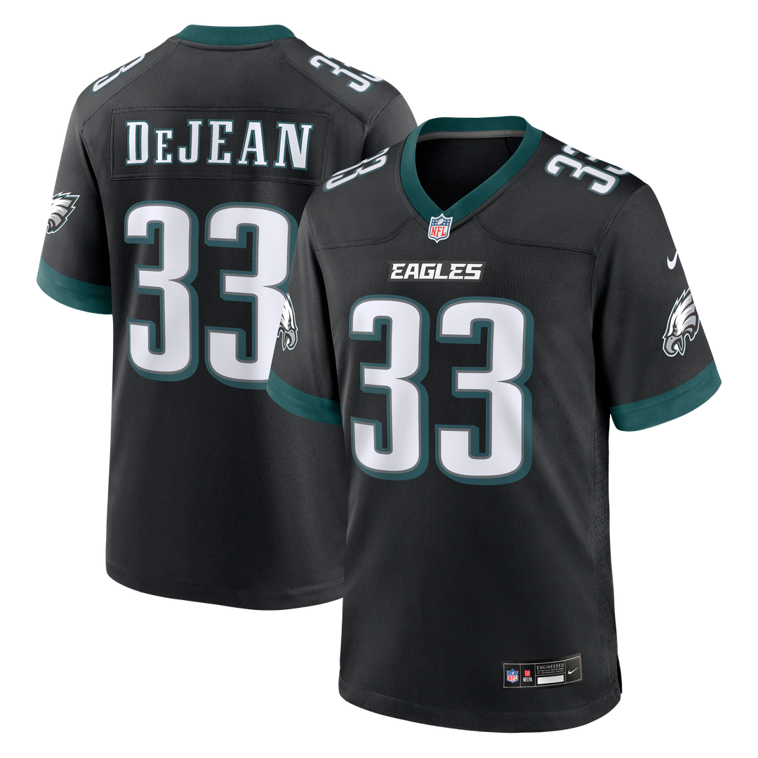 Men's Nike Philadelphia Eagles Cooper DeJean Midnight Green Team Game NFL Jersey