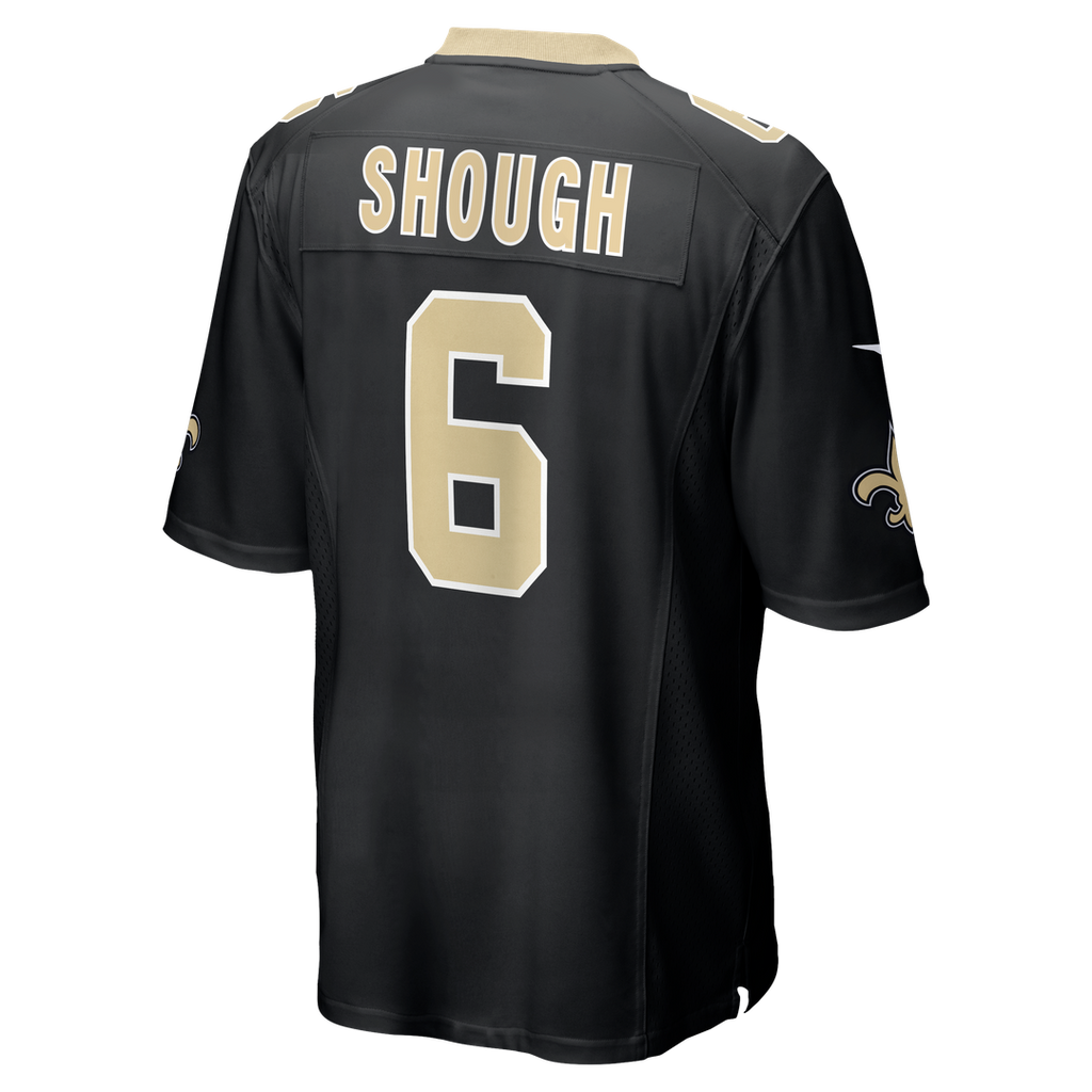 Men's Nike New Orleans Saints Tyler Shough Black Game NFL Jersey