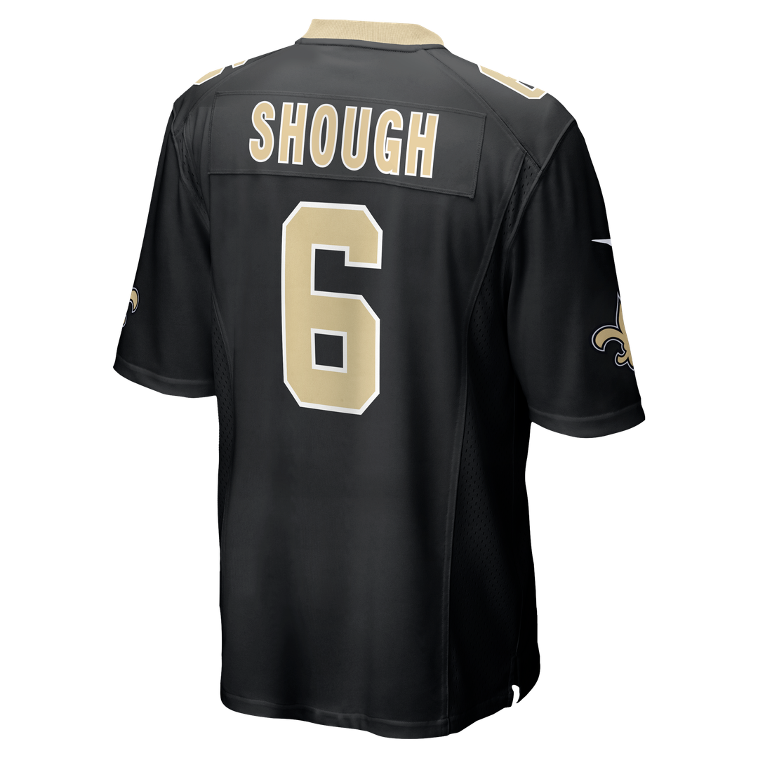 Men's Nike New Orleans Saints Tyler Shough Black Game NFL Jersey